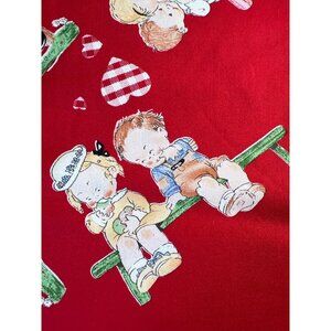 Fabric RARE Cherub Valentines Woodrow Studio London Mabel Lucie Attwell 18x44" W